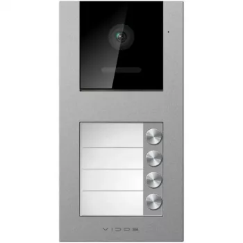 VIDOS X S11-4 Panel zewnętrzny 2-przewodowa cyfrowa stacja drzwiowa z kamerą 1080p i noktowizją IR