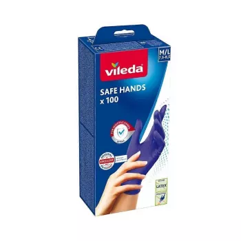 VILEDA Safe Hands – Rękawice nitrylowe M/L 100 szt.