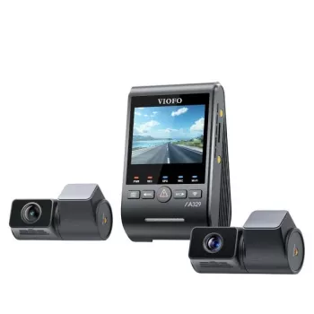 VIOFO A329T 3CH GPS Dash Camera 4K Front, 1080P Interior & Rear, Sony STARVIS Sensors, Built-in Wi-Fi & GPS