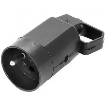 VIPLAST 315-05 Gniazdo natynkowe z uziemieniem, 2P+Z, 16A, 250V, IP20, czarne