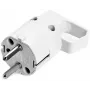 VIPLAST 325-01 Wtyczka Uni-Schuko z pierścieniem chwytnym, 16A 250V, IP20, biała