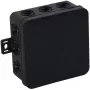 VIPLAST V7 Klik Puszka instalacyjna natynkowa, pusta, 12 wejść, czarna, IP54, 100x100x41 mm