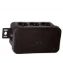 VIPLAST V8 Puszka instalacyjna natynkowa, 8 wejść, IP54, czarna, 80x45x41mm