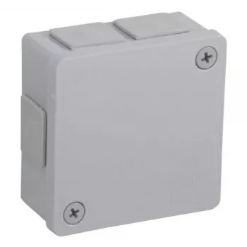 VIPLAST VP-22 Puszka instalacyjna natynkowa, 6 wejść kablowych, pusta, szara, IP55, 86x86x40 mm