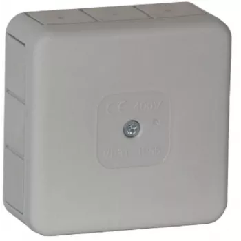 VIPLAST VP-31 Puszka instalacyjna natynkowa, 12 wejść na przewody, szara, IP55, 85x85x37mm