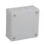 VIPLAST VP-41 Puszka instalacyjna natynkowa pusta, 12 wejść kablowych, szary, IP55, 98x98x42mm