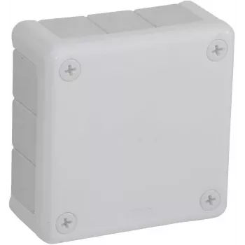 VIPLAST VP-41 Puszka instalacyjna natynkowa, pusta, 12 wejść kablowych, biała, IP55, 98x98x42 mm
