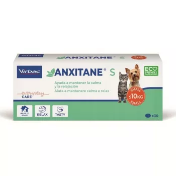 Virbac Anxitane 30 tabletek do żucia dla psów i kotów – suplement uspokajający z L-Teaniną