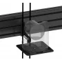 Vision VFM-MNU/P3X75 Solidny zestaw montażowy ścienny i szynowy do 3 wyświetlaczy LCD 65-75 cali w orientacji pionowej stal aluminium czarny