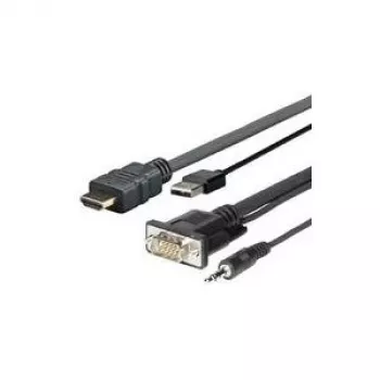 VivoLink PRO przełącznik ścienny HDMI+USB i Micro VGA (PROHDMIMVGA3)