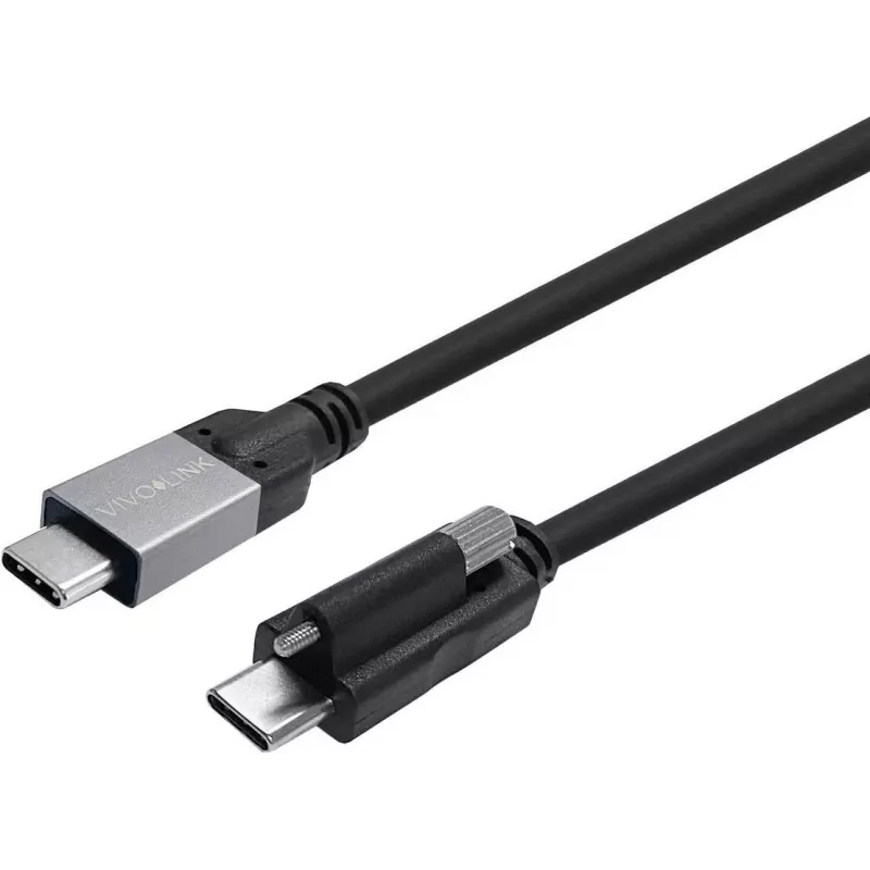 Vivolink kabel USB-C Screw do USB-C 8m, testowany dla przedsiębiorstw, 10Gbps, PD 100W, 4K60 (PROUSBCMMS8)