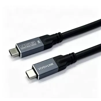 VIVOLINK USB-C do USB-C Kabel 3m - 10Gbps, 4K@60Hz, 100W PD, Czarny