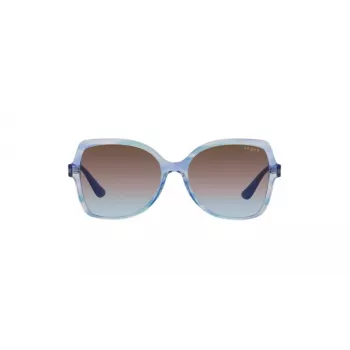 VOGUE VO5488S306048 Damskie okulary przeciwsłoneczne Cat Eye Havana Brązowy Gradient 56mm