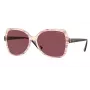 VOGUE VO5488S30625Q Okulary przeciwsłoneczne damskie w kształcie motyla - przezroczysta różowa oprawka, soczewki gradientowe ciemny fiolet, 56mm