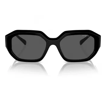 VOGUE VO5554S-W4487 Okulary przeciwsłoneczne damskie kocie oko Czarny/Szary 54mm