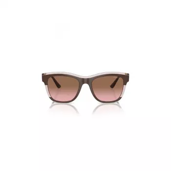 Okulary przeciwsłoneczne damskie VOGUE VO5557S313614 - przezroczysta szara oprawka, ciemnoszare szkła, 54 mm