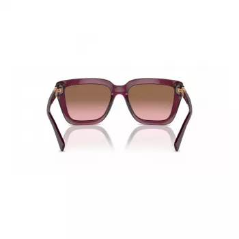 VOGUE VO5575SB29891 Damskie prostokątne okulary przeciwsłoneczne Havana brązowy gradient 55mm