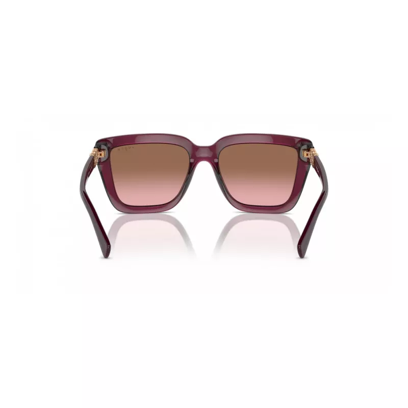 VOGUE VO5575SB29891 Damskie prostokątne okulary przeciwsłoneczne Havana brązowy gradient 55mm