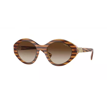 VOGUE VO5576SB15081 Damskie okulary przeciwsłoneczne Cat Eye Havana Brown Gradient