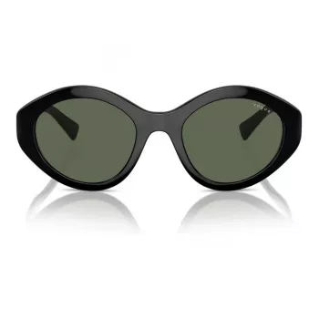 VOGUE VO5576SBW4471 Damskie okulary przeciwsłoneczne w kształcie motyla - oprawka z propionianu w kolorze havana, soczewki brązowe gradientowe, 52mm