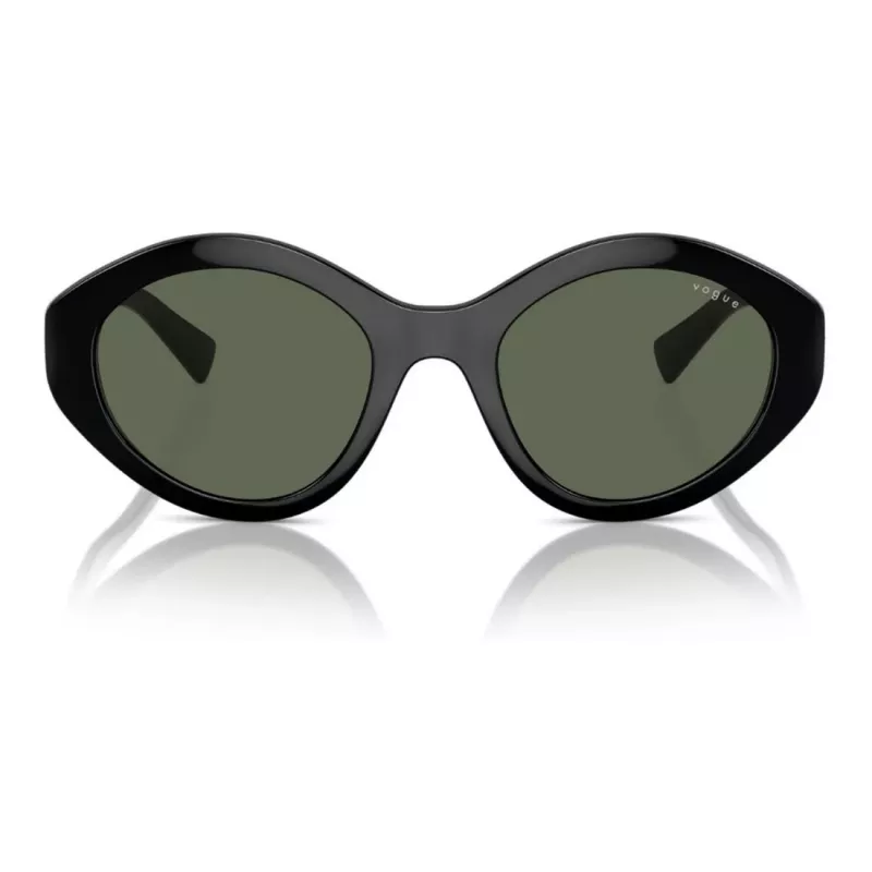 VOGUE VO5576SBW4471 Damskie okulary przeciwsłoneczne w kształcie motyla - oprawka z propionianu w kolorze havana, soczewki brązowe gradientowe, 52mm