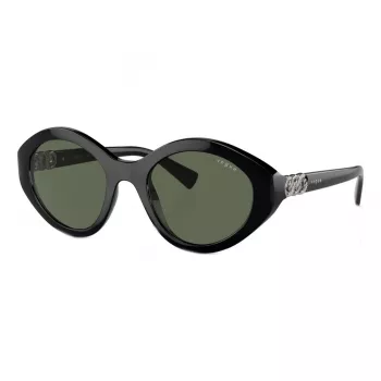 VOGUE VO5576SBW4471 Damskie okulary przeciwsłoneczne w kształcie motyla - oprawka z propionianu w kolorze havana, soczewki brązowe gradientowe, 52mm