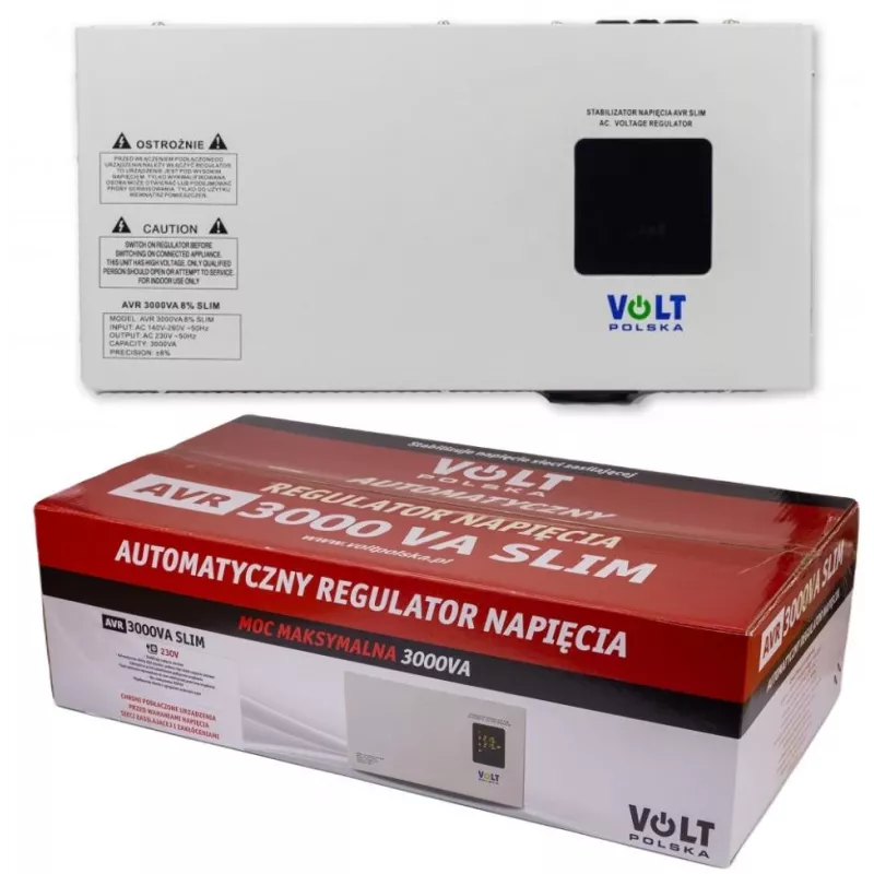 Volt Polska AVR 3000VA Slim 8% stabilizator napięcia