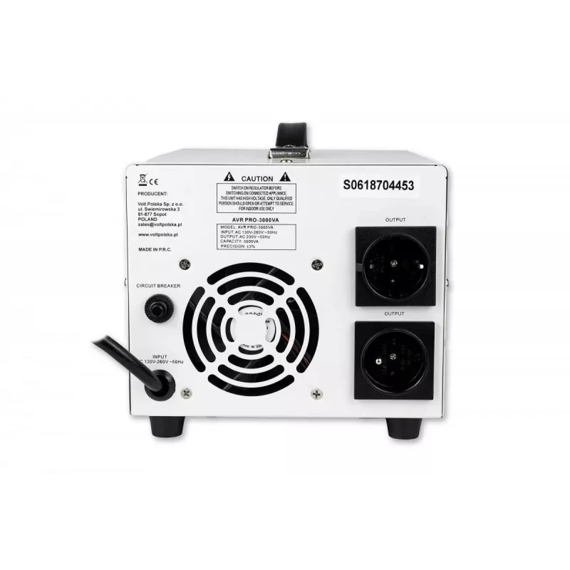 Volt Polska AVR PRO 3000VA 3% stabilizator napięcia