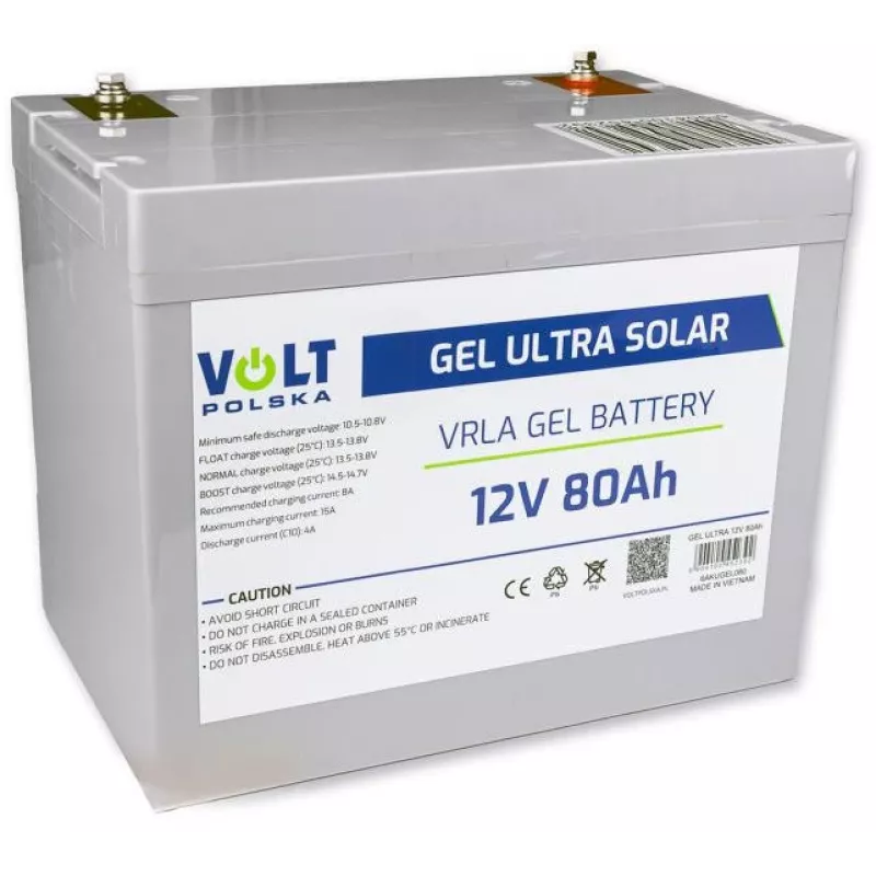 Volt Polska Gel VPRO 12V 80Ah Battery