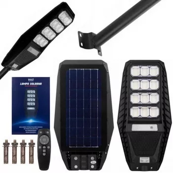 VOLT POLSKA Lampa solarna PIONEER 240 z panelem słonecznym 15W i pilotem