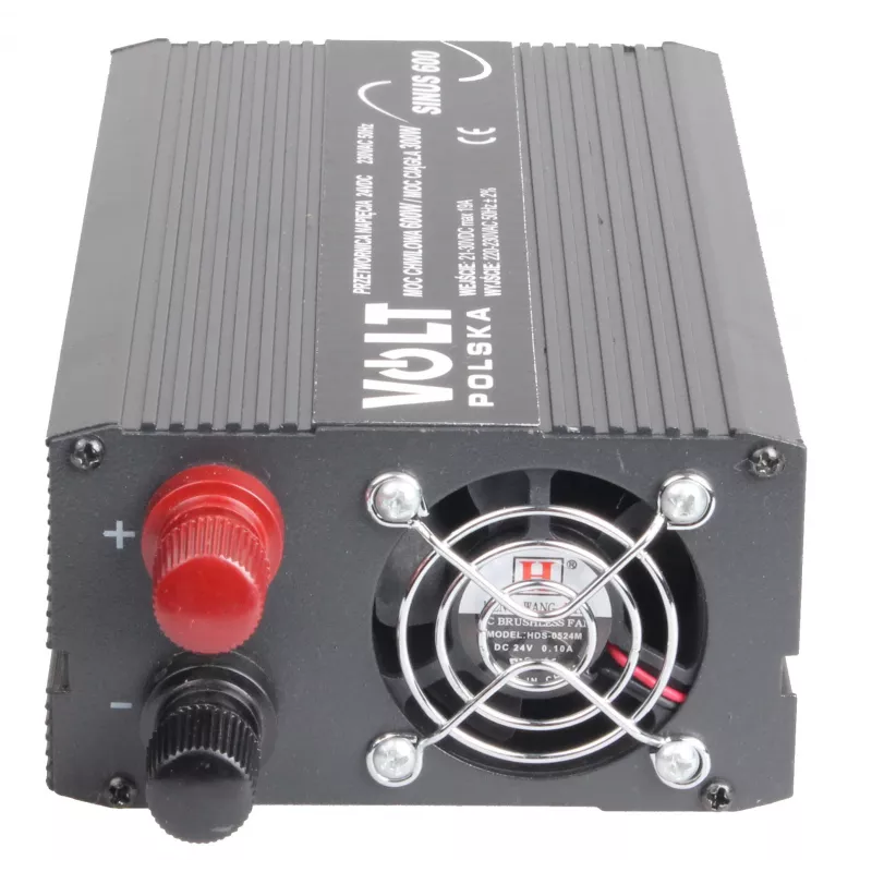 Volt Sinus 600 Przetwornica napięcia z czystą falą sinusoidalną 24V-230V 300W/600W