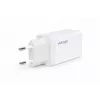 Voltage GaN Ładowarka Ścienna 67W, 2x USB-C i 1x USB-A, PD 3.0, QC 3.0, PPS, Wtyczka EU, Biała