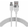 VOLTAGE VEKS66AC100WE USB-A do USB-C Silikonowy kabel do szybkiego ładowania 66W PD 1m Biały