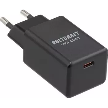 VOLTCRAFT 45W-CB48 dwuportowa ładowarka sieciowa USB PD 3.0 i QC 3.0 czarna VC-17256065