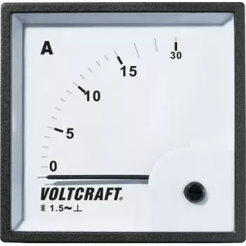 VOLTCRAFT AM-72X72/15A amperomierz AC magnetoelektryczny, 72x72mm, 0-15A, klasa 1.5