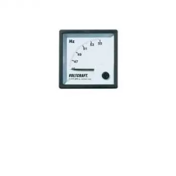 VOLTCRAFT AM-72X72/50HZ analogowy miernik tablicowy częstotliwości 45-55 Hz, 400 V AC, magnetoelektryczny, 72x72 mm