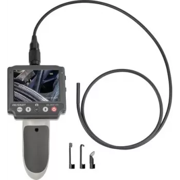 VOLTCRAFT BS-800 HD kamera endoskopowa z sondą 5,5 mm, kabel półsztywny 1 m, wyświetlacz TFT LCD 3,5 inch, 720p HD, wodoodporność IP67, 6 ściemnianych diod LED, nagrywanie na MicroSD