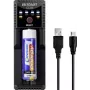 VOLTCRAFT CC1A Uniwersalna ładowarka do ogniw okrągłych dla NiMH, Li-Ion, LiFePO4, NiCd - 1 gniazdo, zasilanie USB, obsługuje AA, AAA, C, 10440, 14500, 16340