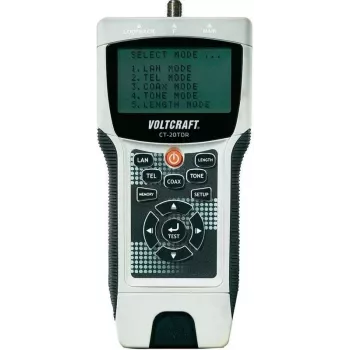 Voltcraft CT-20TDR Tester kabli TDR z pomiarem długości, wiremap, generatorem tonu dla kabli UTP/STP LAN, koncentrycznych, telefonicznych