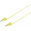 VOLTCRAFT Wysoce elastyczny przewód pomiarowy [Wtyk lamelowy 2 mm - Wtyk lamelowy 2 mm] 0,6 m Żółty MSB-200 2,2 A (VC-8557690)