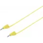VOLTCRAFT Wysoce elastyczny przewód pomiarowy [Wtyk lamelowy 2 mm - Wtyk lamelowy 2 mm] 0,6 m Żółty MSB-200 2,2 A (VC-8557690)