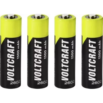 VOLTCRAFT Mignon AA akumulator NiMH 1300 mAh 1,2 V gotowy do użycia 4-pak (VC-17275445)