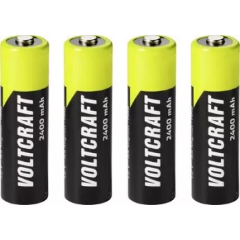 VOLTCRAFT Mignon AA NiMH akumulator 2400 mAh 1,2 V gotowy do użycia, 4-pak VC-17275455