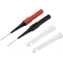 Voltcraft MMS-130 Zestaw przewodów pomiarowych bezpieczeństwa z zaciskami, wtyk bananowy 4 mm, 1,2 m, CAT III 1000 V, czarno-czerwony VC-17155590