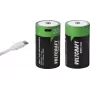 VOLTCRAFT Mono (D) akumulator Li-Ion 6000 mAh 1,5 V, 2 szt. z ładowaniem USB-C (VC-17275580)