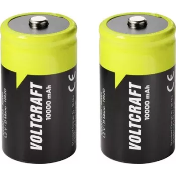 VOLTCRAFT Mono (D) akumulator NiMH 10000 mAh 1,2 V gotowy do użycia, 2 sztuki VC-17275505