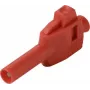 VOLTCRAFT MP-4 wtyk bananowy 4 mm, prosty, zacisk śrubowy, czerwony, 50 szt. VC-17002935