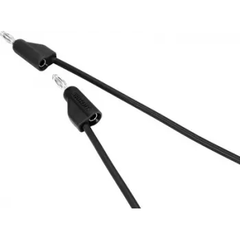 VOLTCRAFT MSB-100 Czarny przewód testowy 1m 4mm wtyk bananowy do 4mm wtyk bananowy CAT III 1000V CAT IV 600V 19A VC-15443090