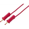 VOLTCRAFT MSB-132 2 m czerwony przewód pomiarowy z 4 mm wtykami bananowymi umożliwiającymi łączenie w stos VC-18709990