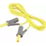VOLTCRAFT MSB-501 Przewód pomiarowy bezpieczeństwa, 4 mm wtyk bananowy wielokrotny do tego samego, 2 m, żółty, CAT III 1000 V / CAT IV 600 V, 16 A VC-8063480